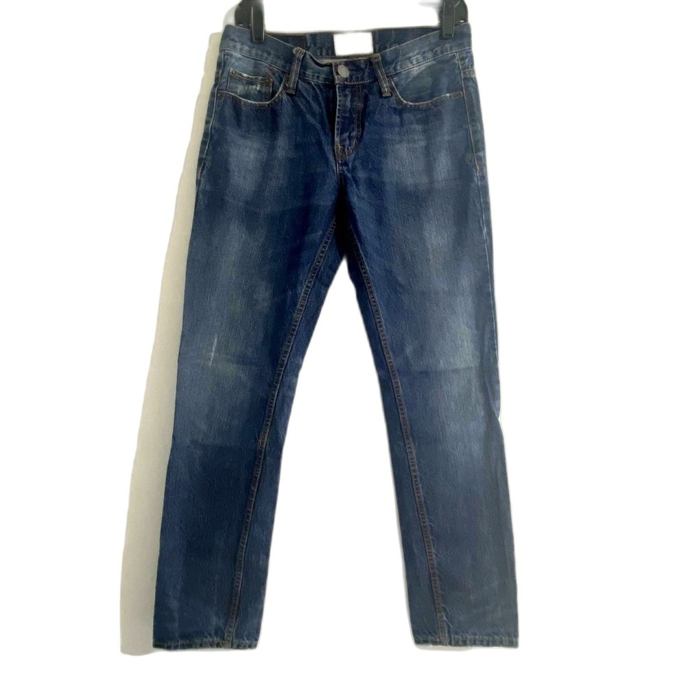 Aeropostale Y2K Bowery Slim Straight Jeans Blue Medium Wash Denim Mens 29x30